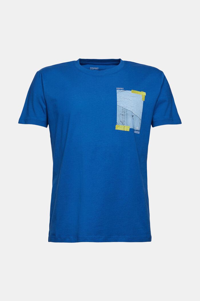 Jersey-Shirt aus 100% Baumwolle, BRIGHT BLUE, detail image number 6