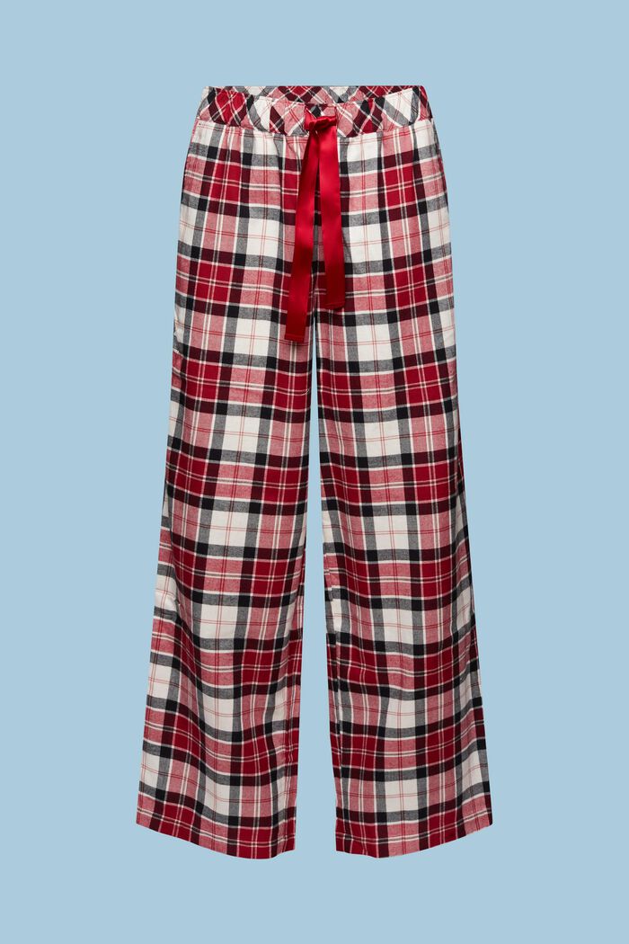 Pyjamahose aus kariertem Flanell, NEW RED, detail image number 5