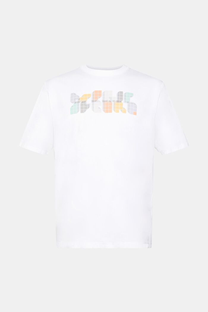 T-Shirt im Relaxed Fit mit Print auf der Brust, WHITE, detail image number 5