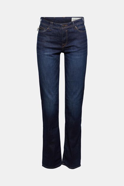 Low-Rise-Stretchjeans, BLUE DARK WASHED, overview