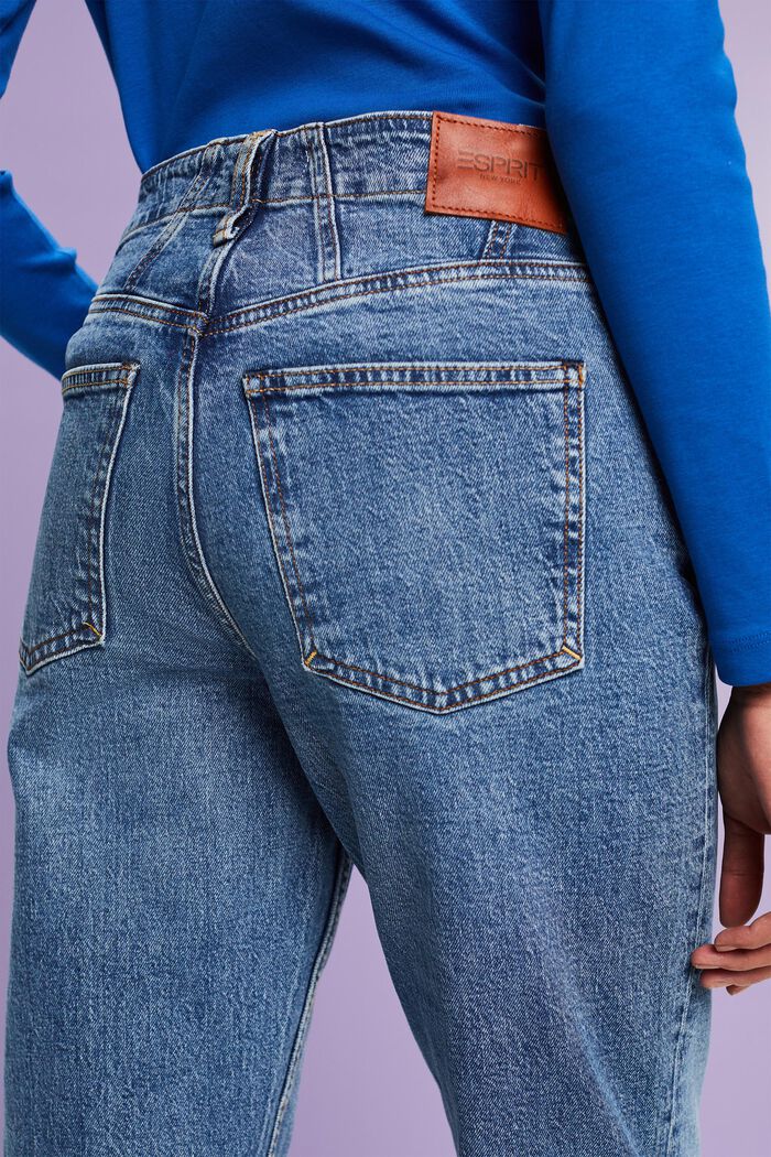 Retro-Classic-Jeans mit mittlerer Bundhöhe, BLUE LIGHT WASHED, detail image number 4
