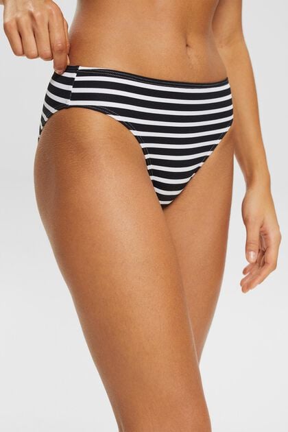 Bikini-Slip mit Streifenmuster