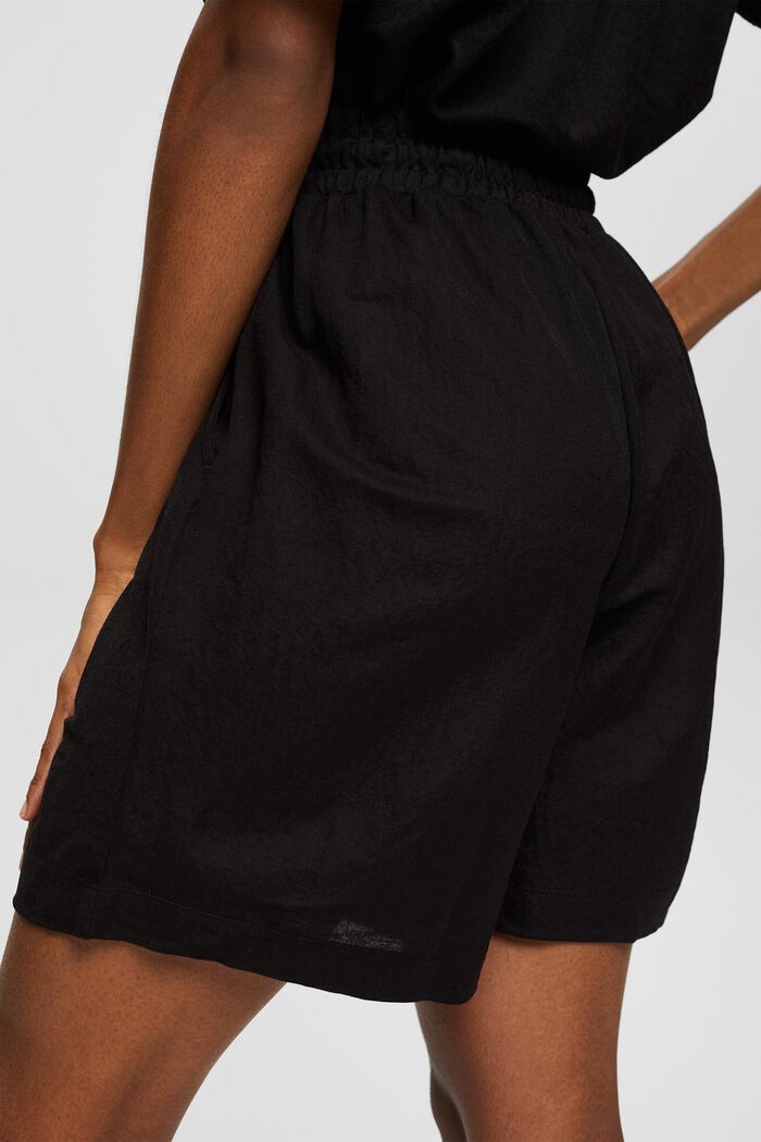 Bermuda-Shorts aus Feinstrick, BLACK, detail image number 4