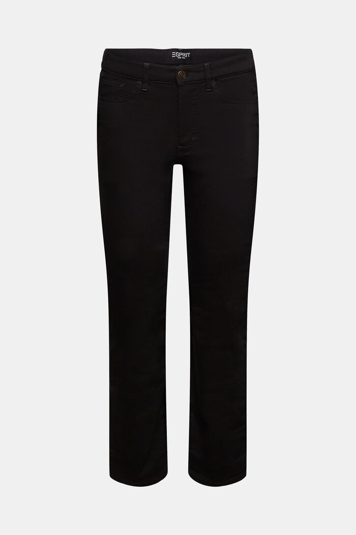 Recycelt: Jeans mit gerader Passform, BLACK RINSE, detail image number 7