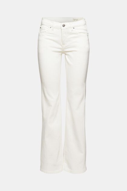 Stretch-Jeans mit Bootcut, OFF WHITE, overview