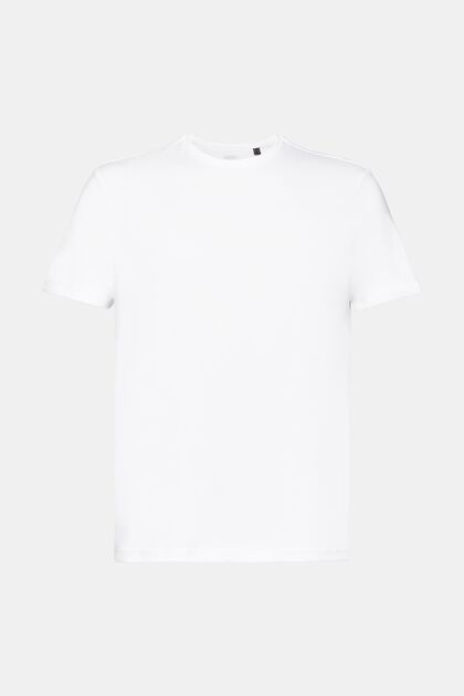 Pima-Baumwoll-T-Shirt im Slim Fit, WHITE, overview