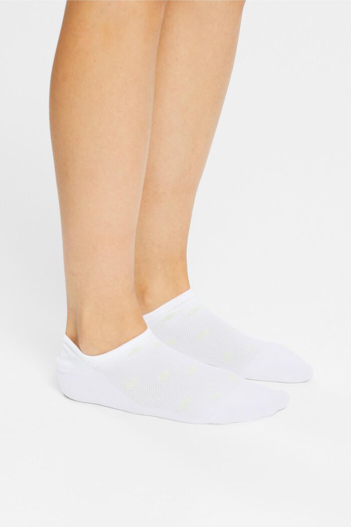 2er-Pack: Sneaker-Socken mit Tupfen, RAW WHITE, detail image number 2