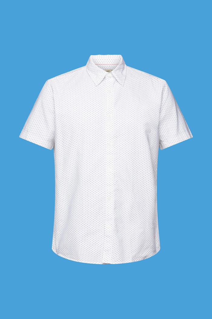 Button-Down-Hemd mit Print, WHITE, detail image number 7
