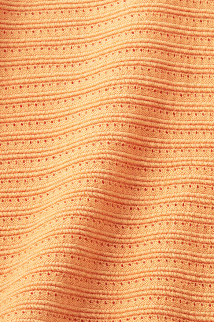 Streifenpullover im Strickmix, GOLDEN ORANGE, detail image number 4