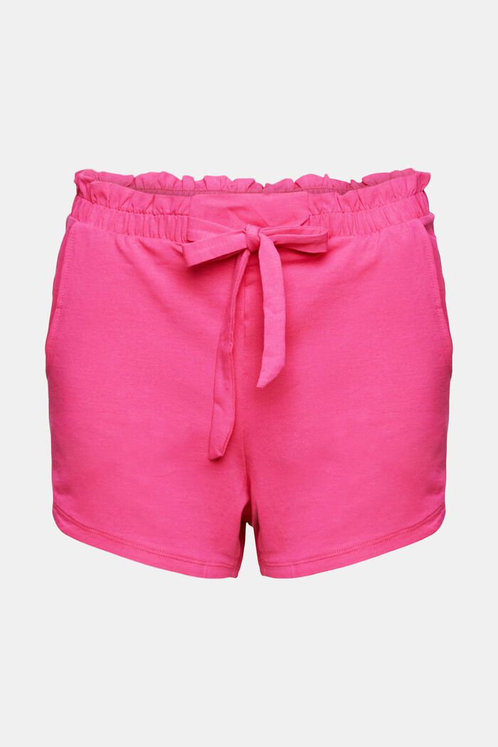 Shorts aus Jersey, PINK FUCHSIA, overview