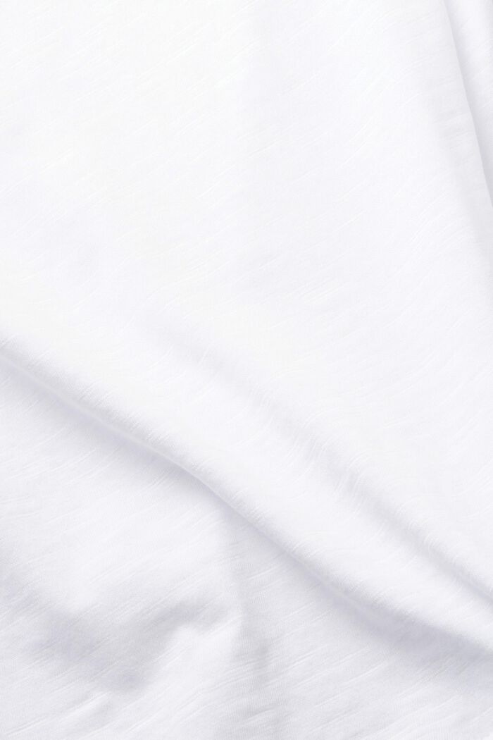 T-Shirt aus Slub Baumwolle, WHITE, detail image number 4