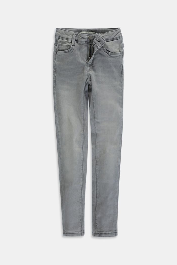 Jeans mit Verstellbund, GREY MEDIUM WASHED, detail image number 0