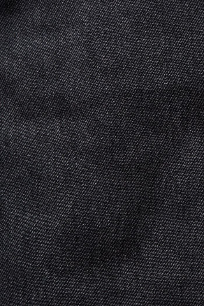 Jeans mit geradem Bein und mittlerer Bundhöhe, GREY DARK WASHED, detail image number 6