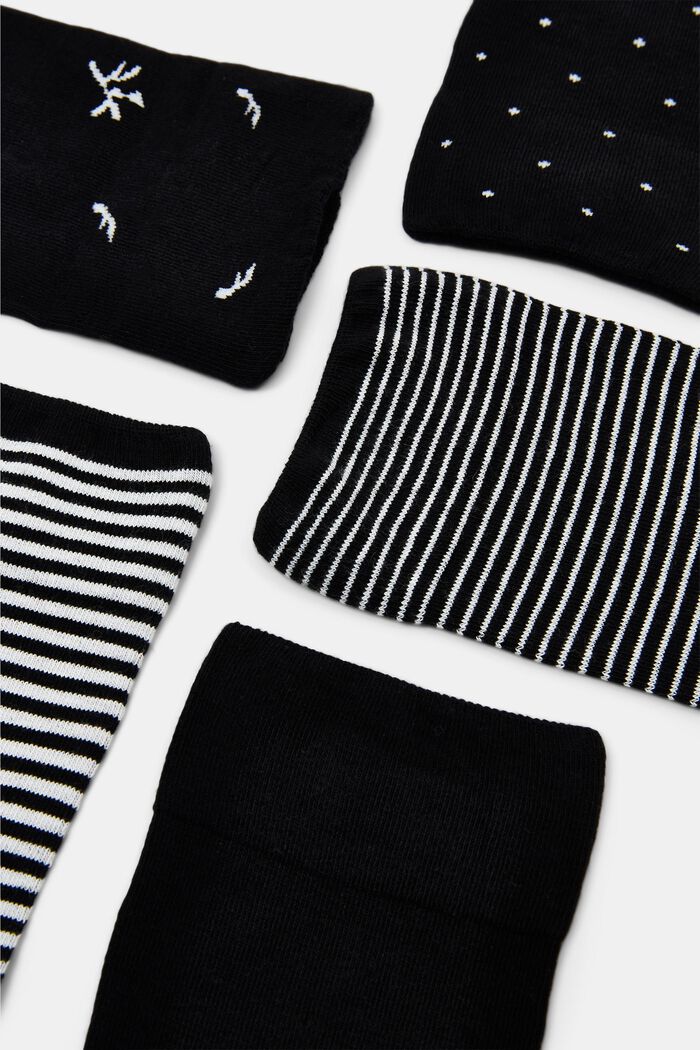 5er-Pack Socken, Organic Cotton, BLACK, detail image number 1