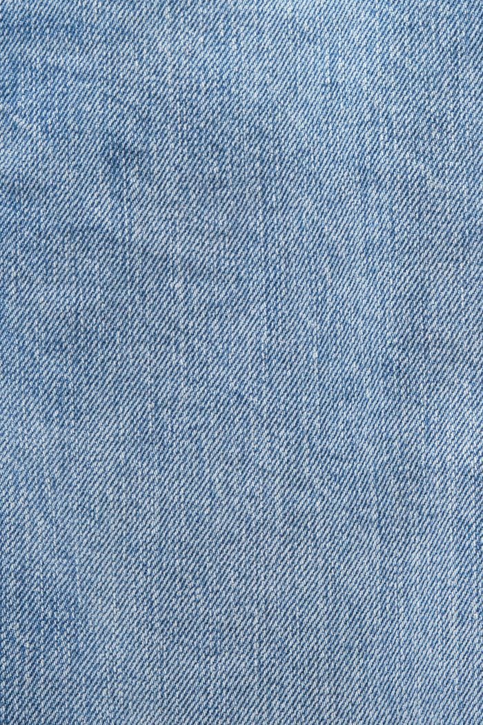 Gerade, konische Jeans mit mittelhohem Bund, BLUE LIGHT WASHED, detail image number 5