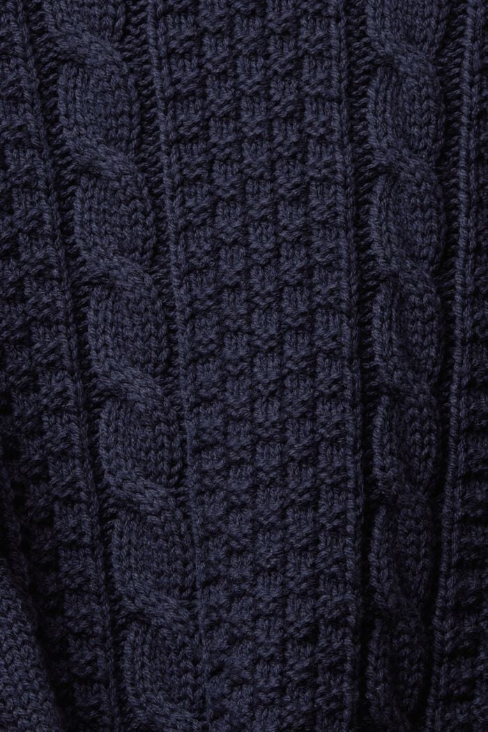 Pullover mit Zopf-Muster, NAVY, detail image number 5