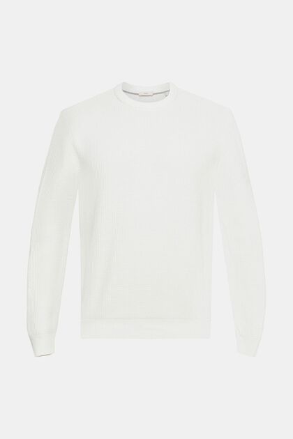 Sweater aus 100% Baunwollen, OFF WHITE, overview
