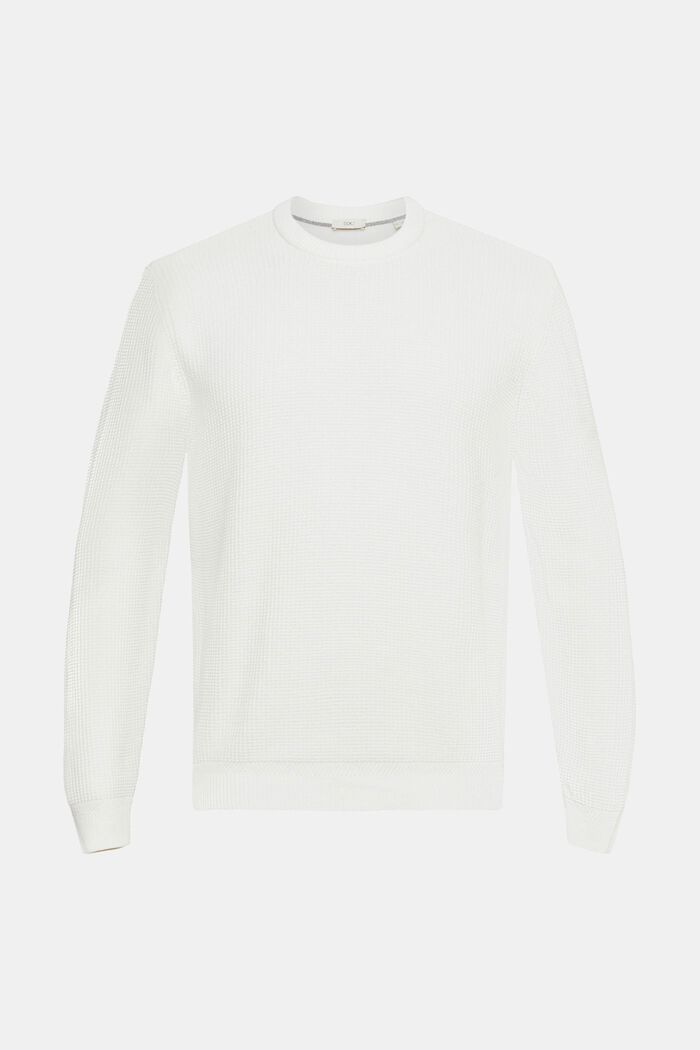 Sweater aus 100% Baunwollen, OFF WHITE, detail image number 5