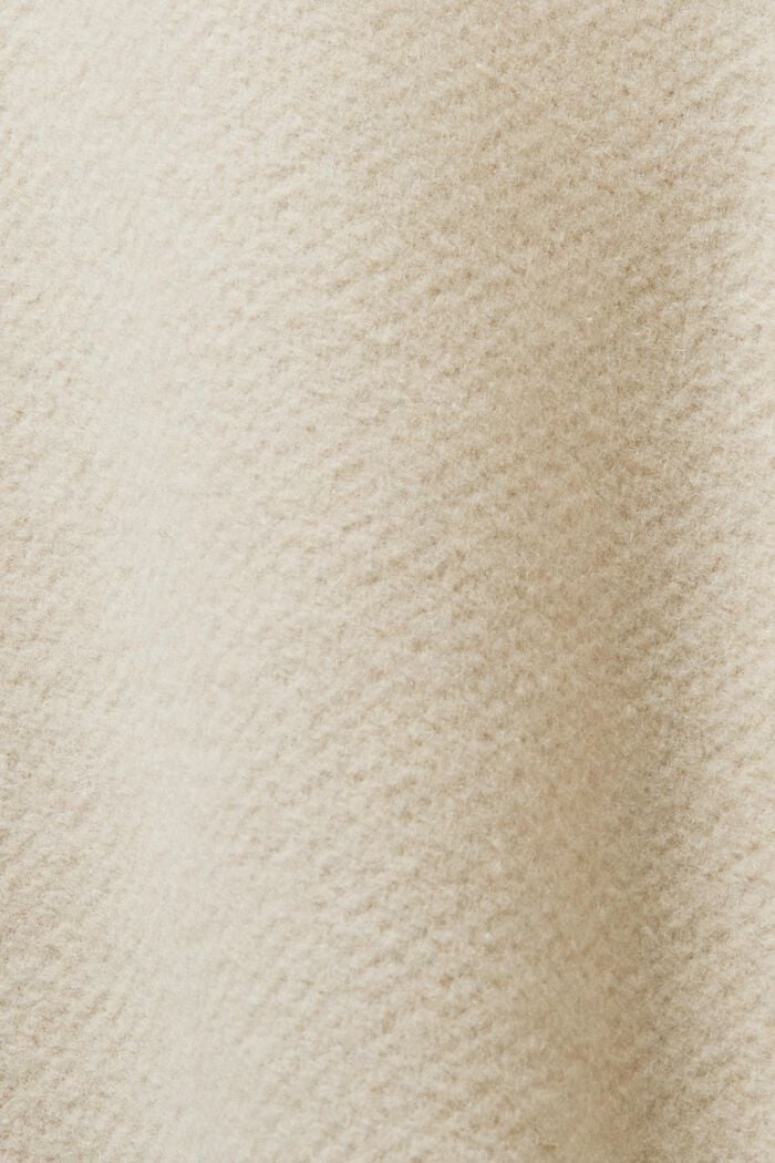 Gebürstetes Wollmix-Hemd, OFF WHITE, detail image number 5