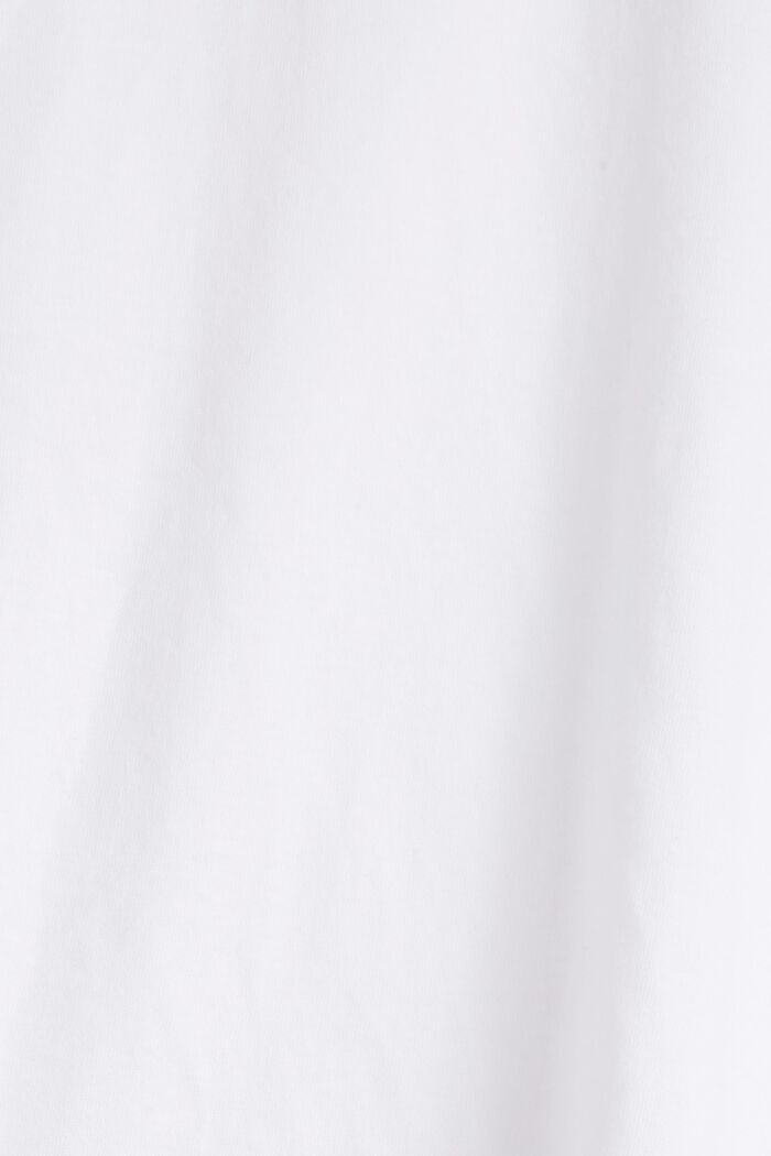Statement-Shirt aus Organic Cotton, WHITE, detail image number 4