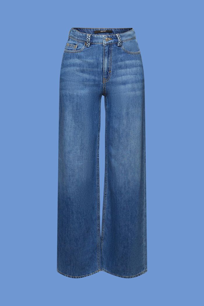 Leichte Wide Leg Jeans, BLUE MEDIUM WASHED, detail image number 7