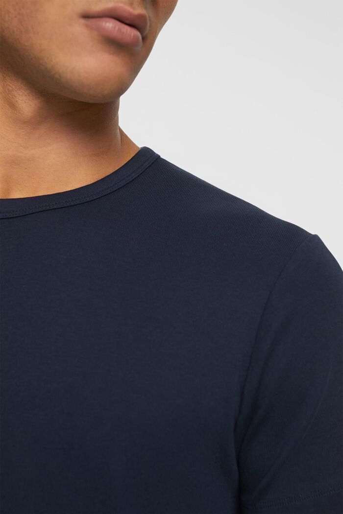 Jersey-T-Shirt in Slim Fit, NAVY, detail image number 3