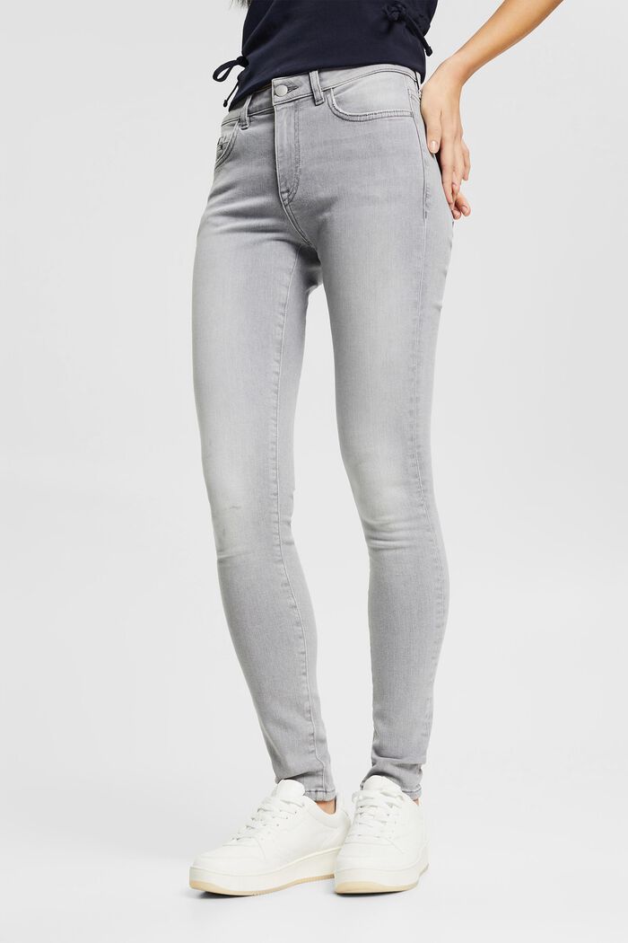 Superstretch-Jeans, Organic Cotton, GREY LIGHT WASHED, detail image number 0