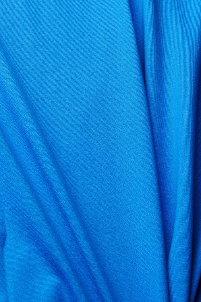 Jersey-T-Shirt mit Motiv und Logo, BRIGHT BLUE, detail image number 4