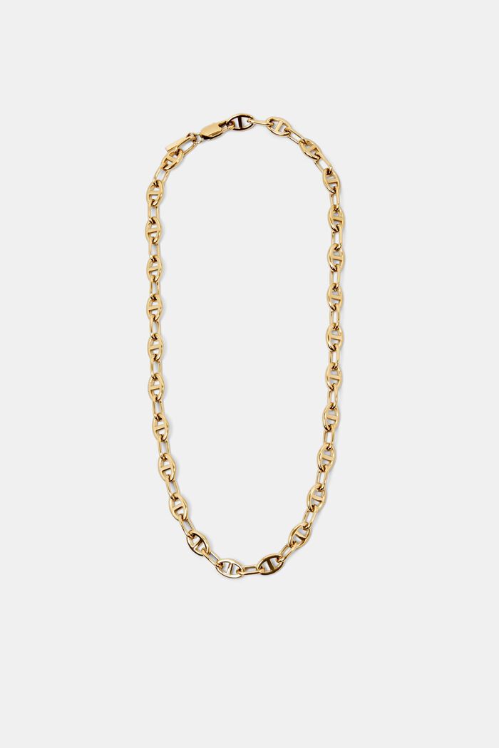 Halskette aus Kettengliedern, Edelstahl, GOLD, detail image number 0