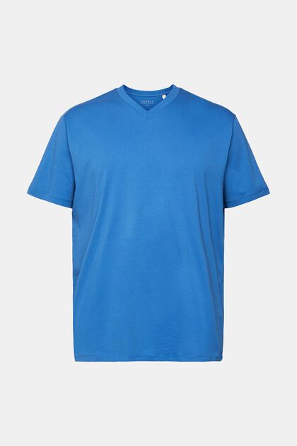 Jersey T-Shirt, 100% Baumwolle, BLUE, overview