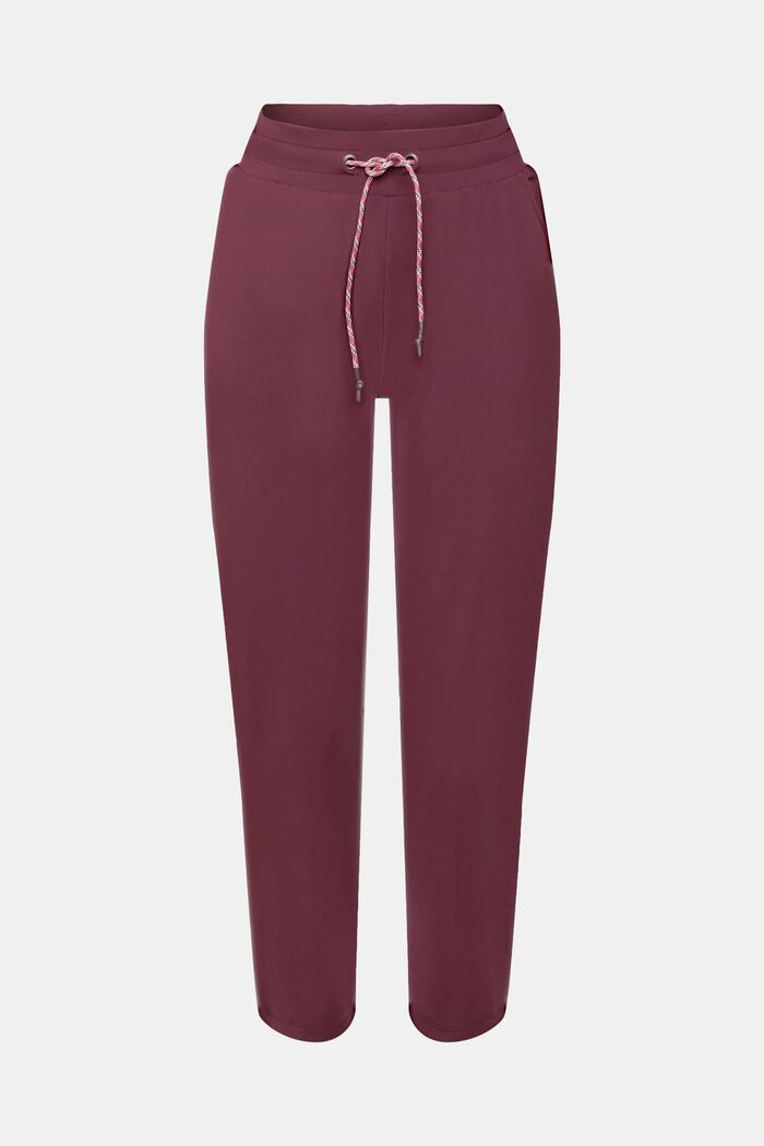Gecroppte Jersey-Jogger-Pants mit E-DRY-Finish, BORDEAUX RED, detail image number 7
