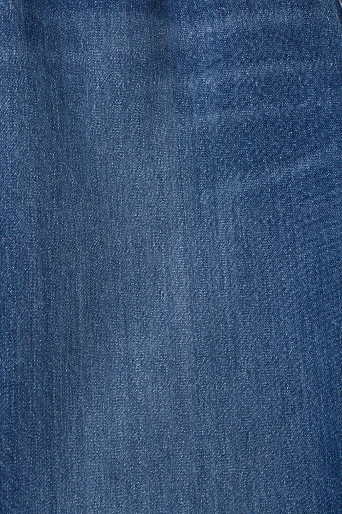 High-Rise-Jeans mit Destroyed-Effekten in Dad Fit, BLUE MEDIUM WASHED, detail image number 5