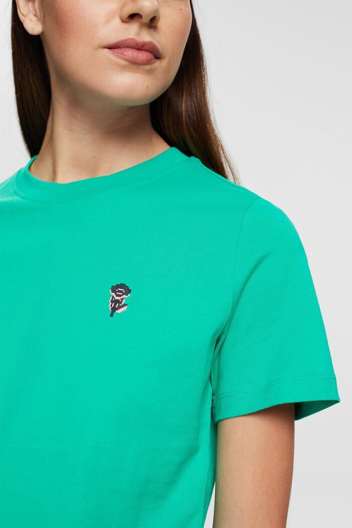 T-Shirt mit Print, LIGHT GREEN, detail image number 0