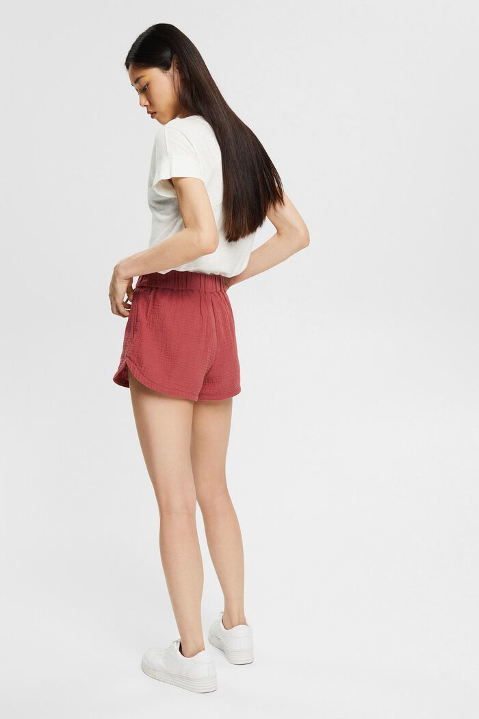 Women Shorts & Capris | Stoff-Shorts mit Crinkle-Effekt - LV83384