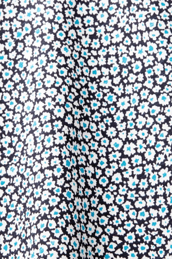 T-Shirt mit Print und Rollkante, NAVY BLUE, detail image number 5
