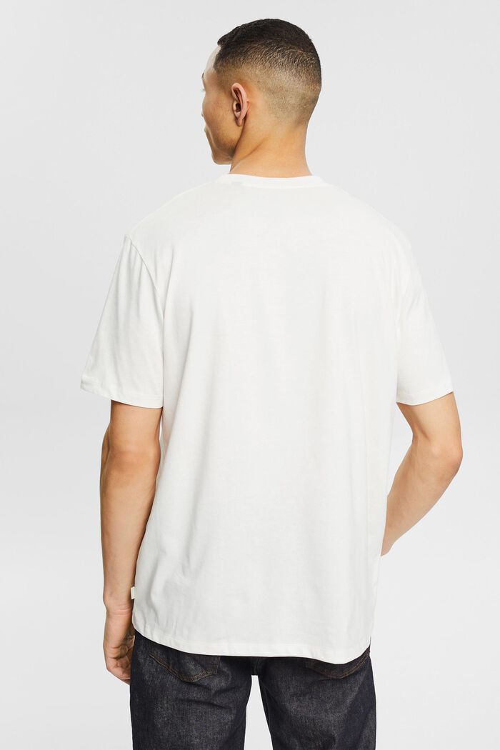 Jersey-T-Shirt mit Print, 100% Bio-Baumwolle, OFF WHITE, detail image number 3