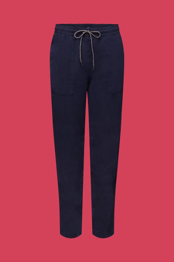 Pants mit elastischem Bund, NAVY, detail image number 7