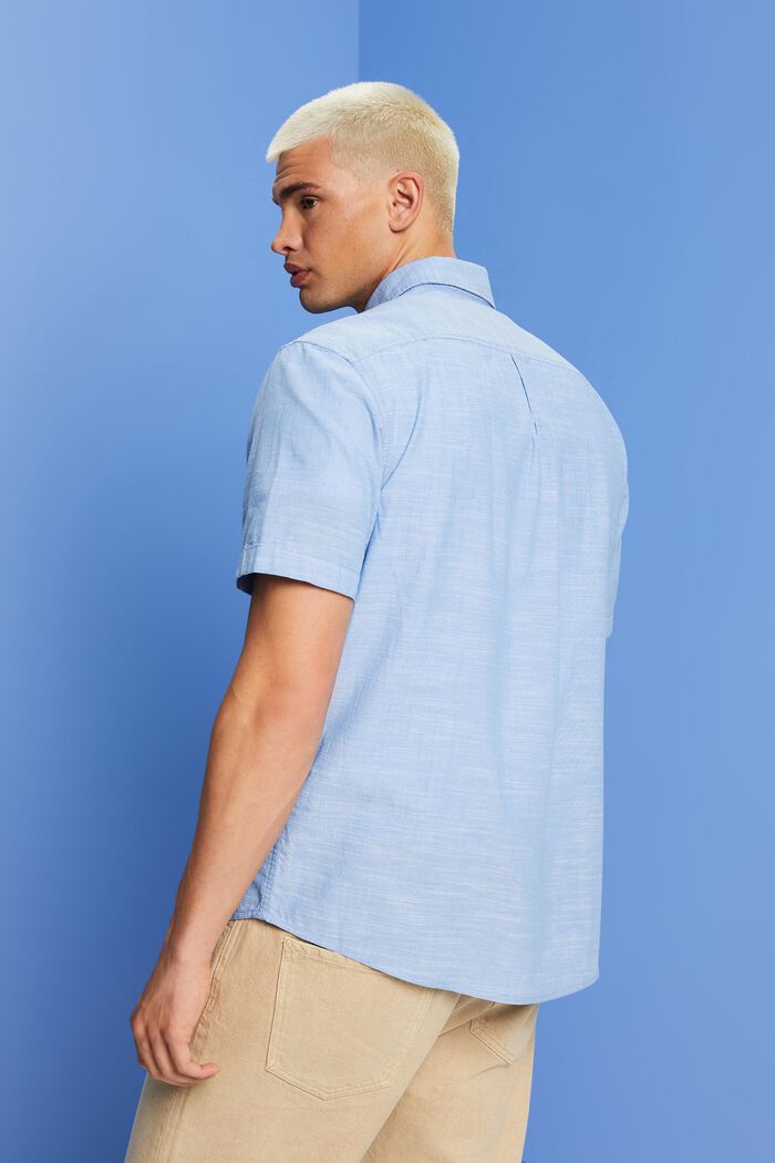 Button-Down-Hemd aus Baumwolle, LIGHT BLUE, detail image number 3