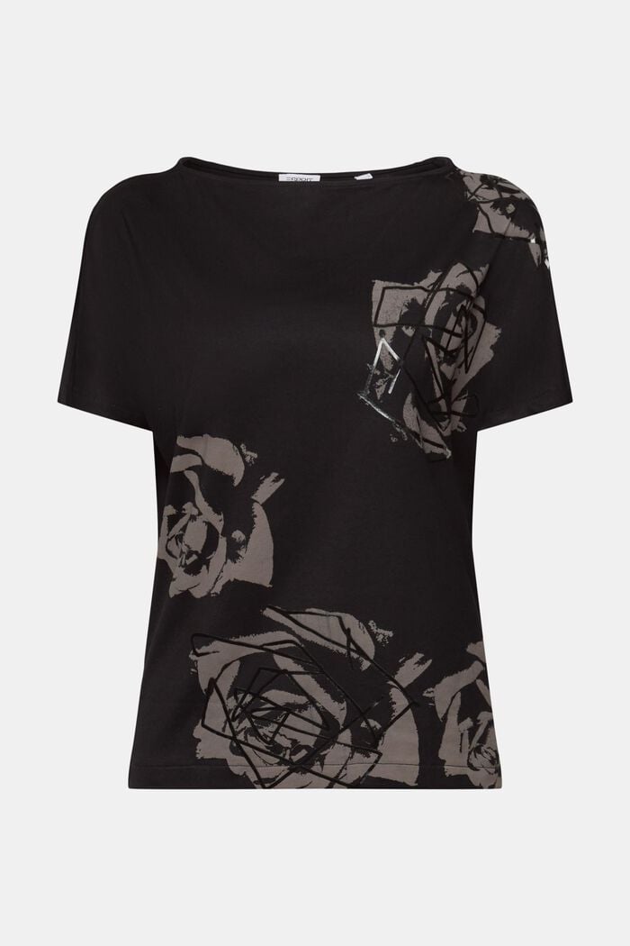 T-Shirt mit Grafikprint, BLACK, detail image number 6