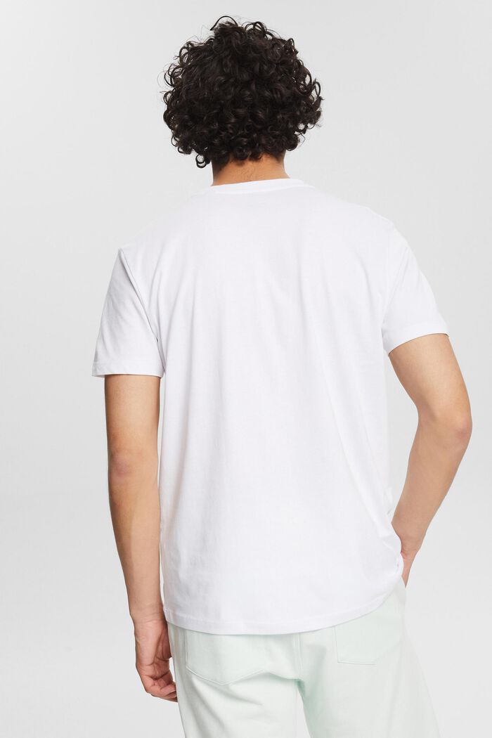 Jersey-T-Shirt mit Print, WHITE, detail image number 3