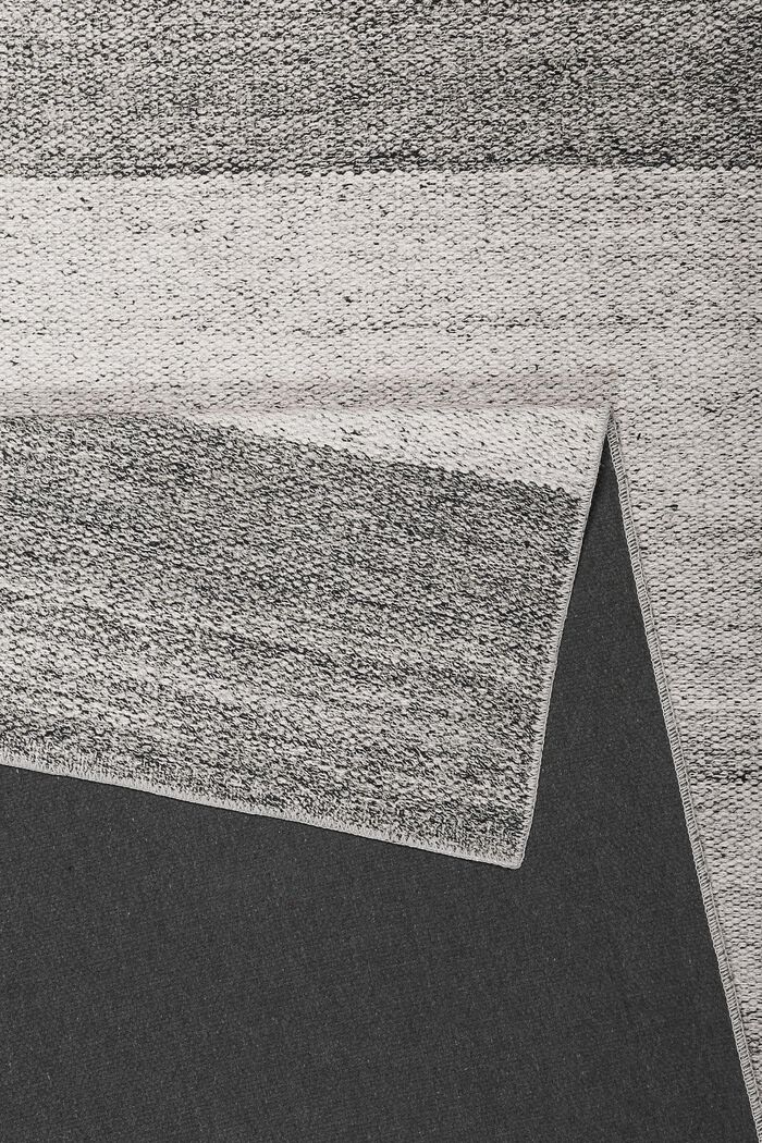 Kurzflor-Teppich mit Streifenmuster, LIGHT GREY, detail image number 2
