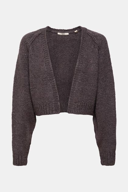 Cropped-Cardigan aus Wollmix