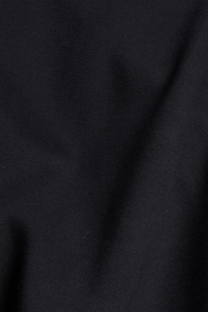 Sweathoodie mit weichem Griff, Bio-Baumwoll-Mix, BLACK, detail image number 4