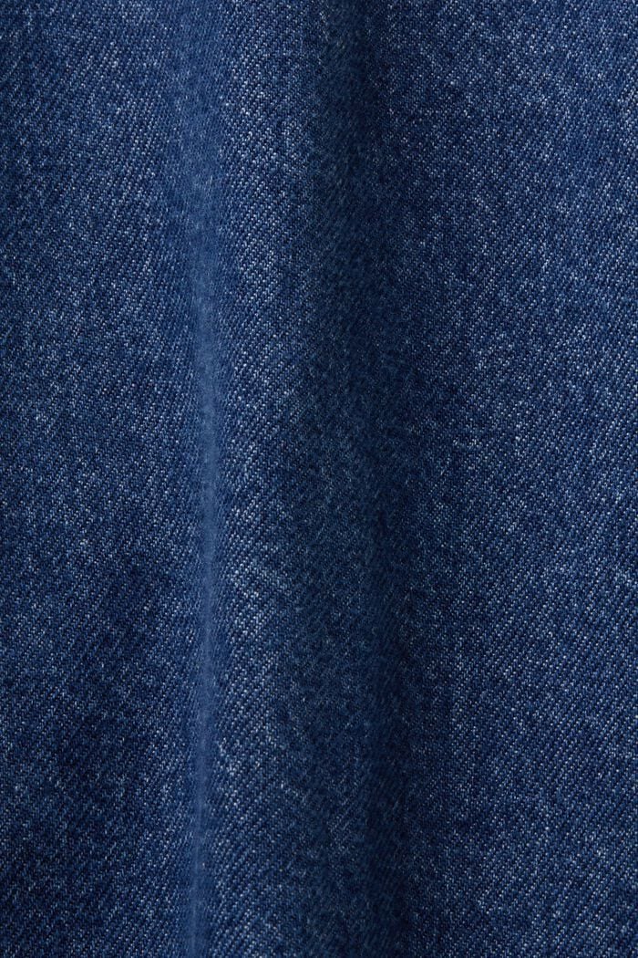 Oversize Jeansjacke, 100 % Baumwolle, BLUE MEDIUM WASHED, detail image number 4