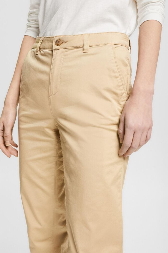 Stretch-Chino mit Lycra xtra life™, SAND, detail image number 2