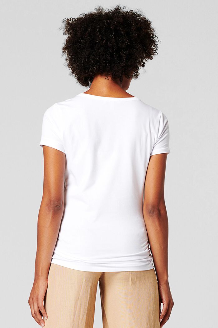 T-Shirt mit Blumen-Print, Organic Cotton, BRIGHT WHITE, detail image number 1