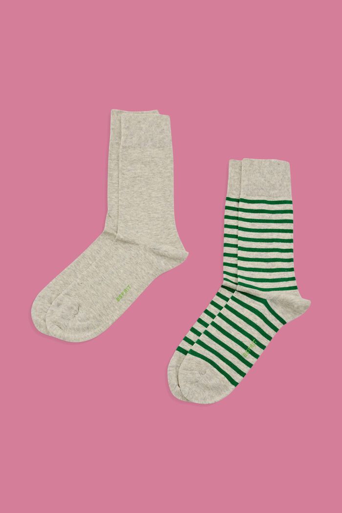 2er-Pack Socken, Organic Cotton, STORM GREY, detail image number 0