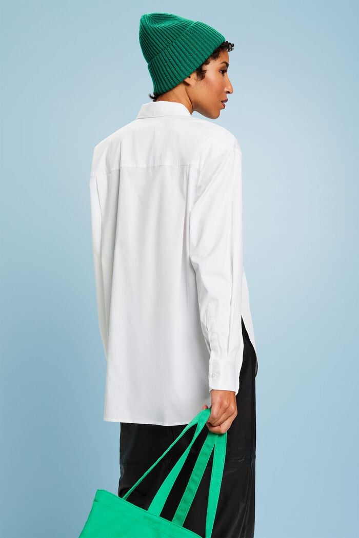 Button-Down-Hemd im Oversize-Look, WHITE, detail image number 3