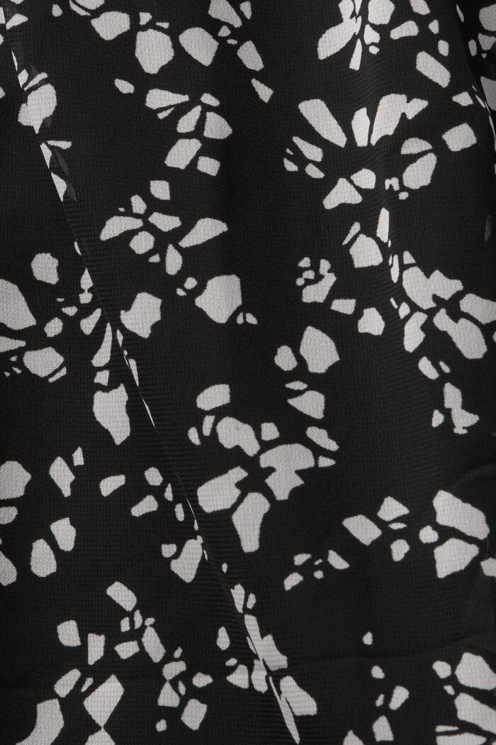 Chiffonbluse mit Print, BLACK, detail image number 4
