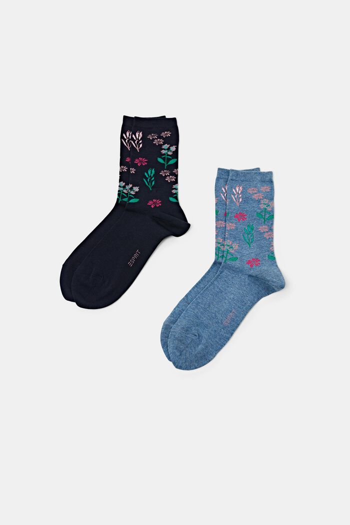 Socks, BLACK/BLUE, detail image number 0